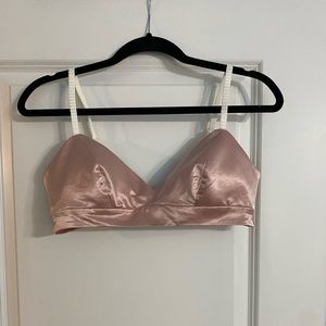 J.ING Pink Satin Bra